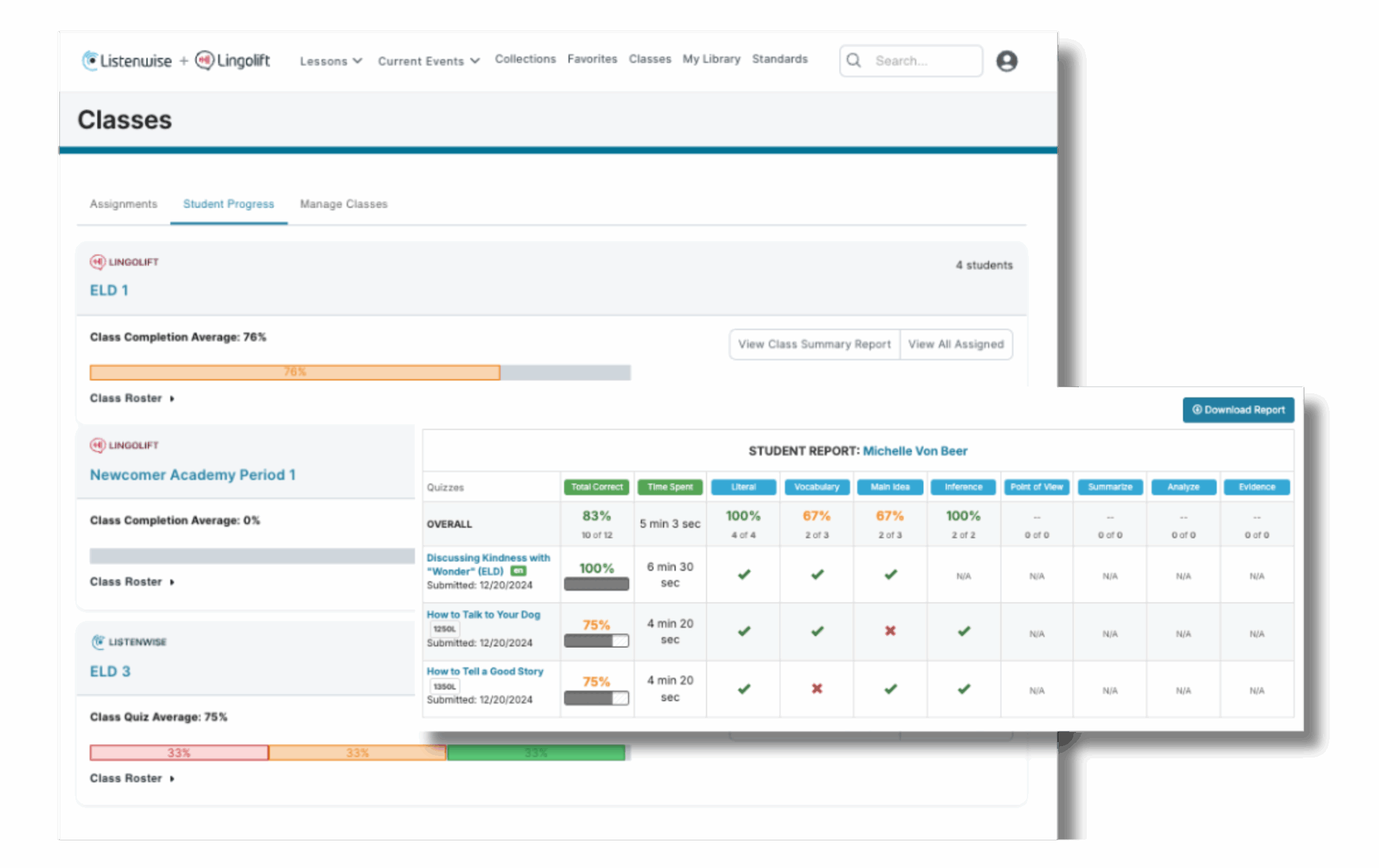 Listenwise Native Premium Features | Listenwise